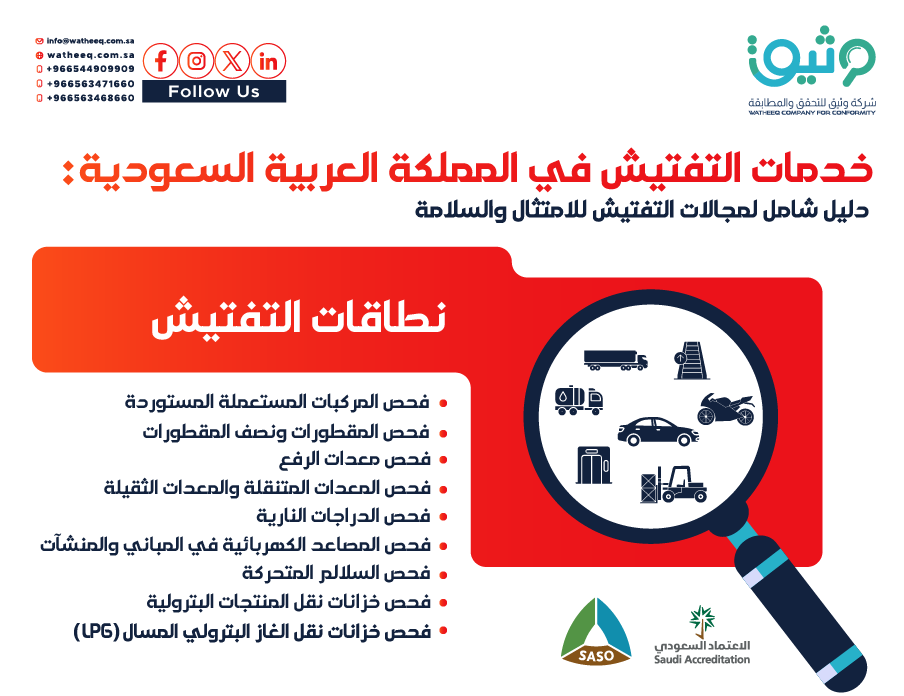 9 خدمات تفتيش أساسية في السعودية لتعزيز السلامة والامتثال