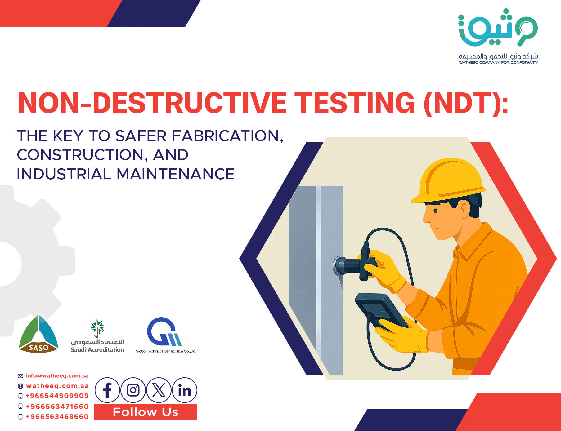 Non-Destructive Testing (NDT): The Key to Safer Fabrication, Construction, and Industrial Maintenance