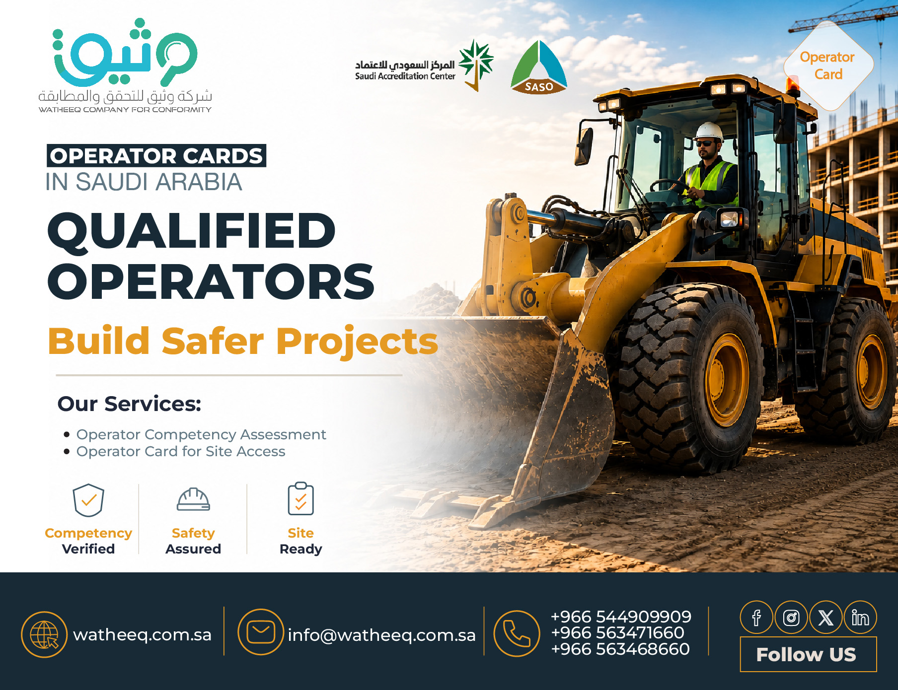 Operator Cards: Why Competency Assessment Is Essential Before Entering Construction Sites